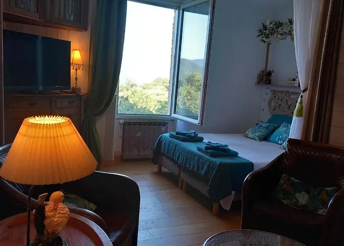 La Libellule, Piscine, Climatisation, Wifi, Vue ,jardin ,parking لو فيغان